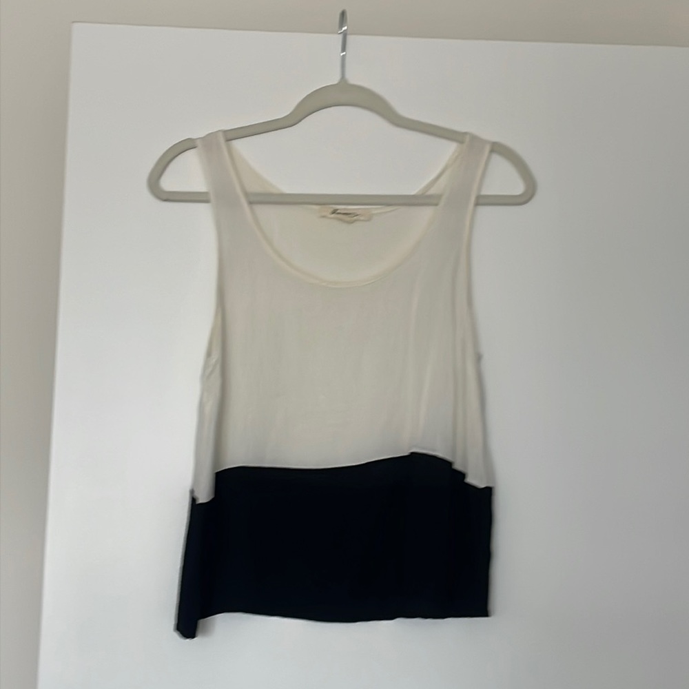 Forever 21 size M loose black and white tank top